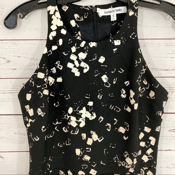 Elizabeth and James 6 Magdalena Black Dress Holiday Mini Party Festive - Picture 5 of 8